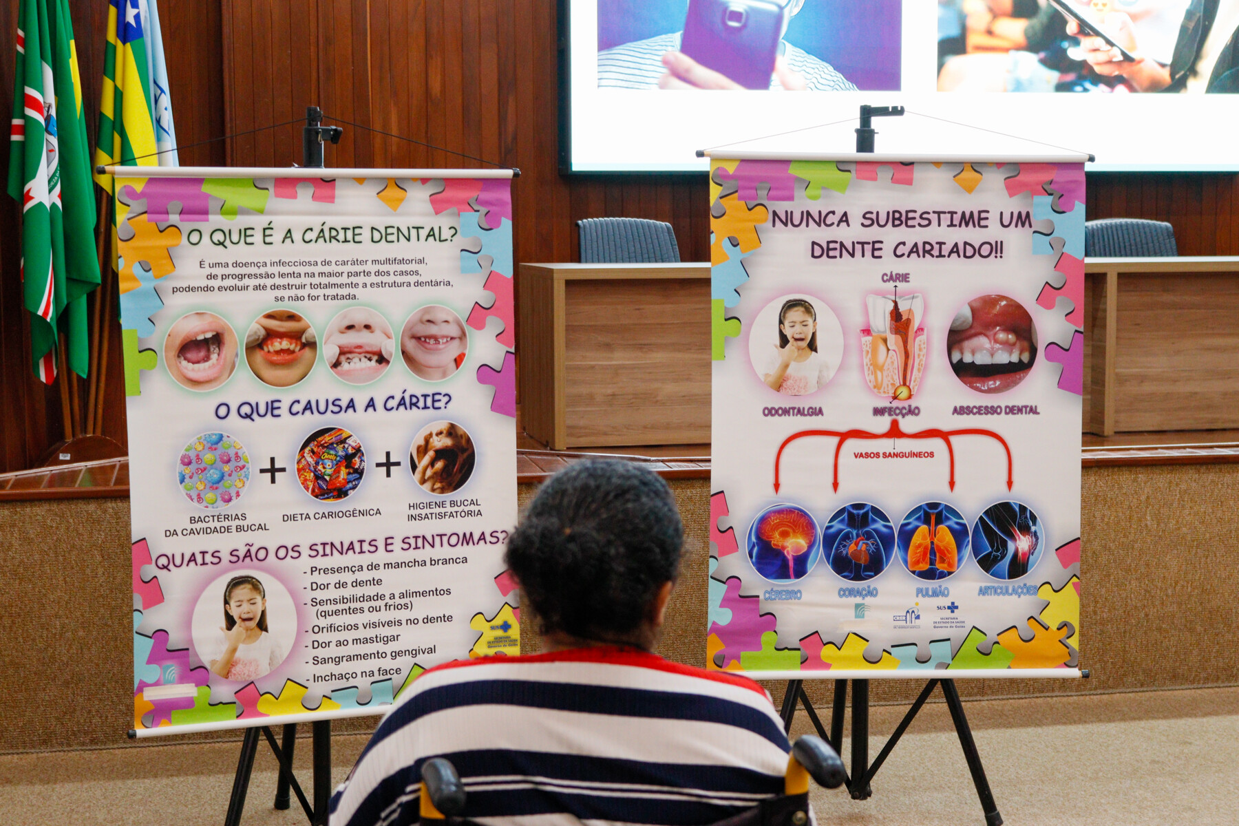 Evento conscientizou pacientes e colaboradores acerca dos problemas bucais que afetam pessoas ao redor do mundo.jpg